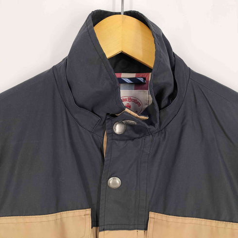 ブルックスブラザーズレッドフリース BROOKS BROTHERS REDFLEECE 裏地チェック柄 マルチポケット バイカラー コーティングジャケット メンズ import:XS