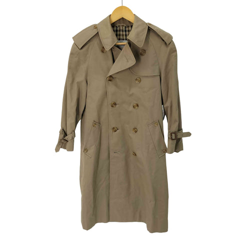 アクアスキュータム AQUASCUTUM 80s 英国製 ダブルトレンチコート メンズ