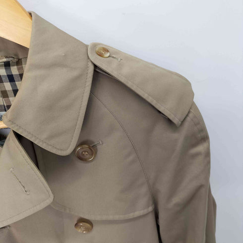 アクアスキュータム AQUASCUTUM 80s 英国製 ダブルトレンチコート メンズ