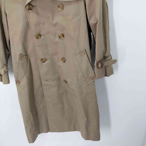 アクアスキュータム AQUASCUTUM 80s 英国製 ダブルトレンチコート メンズ