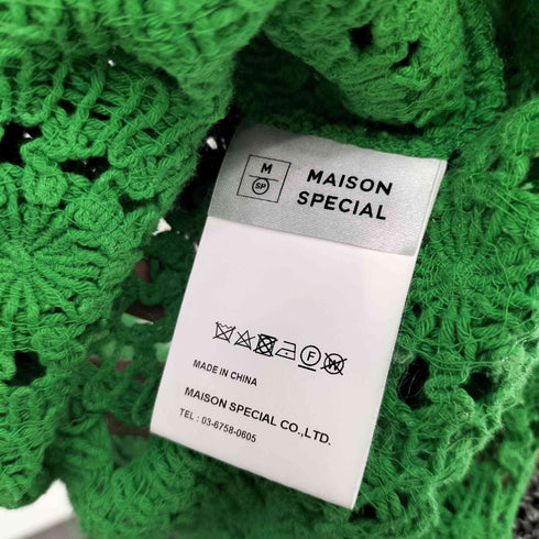 メゾンスペシャル MAISON SPECIAL 22SS コードレース キャミワンピース レディース FREE