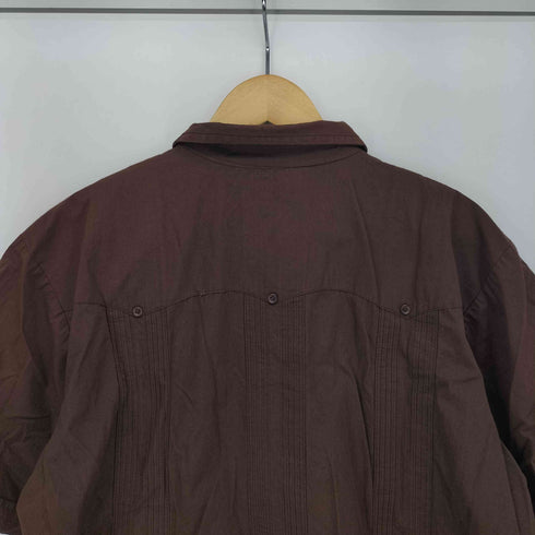 バッカーズ Backers 刺繍 S/S キューバ シャツ メンズ import:L