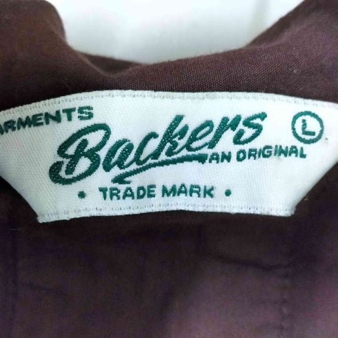 バッカーズ Backers 刺繍 S/S キューバ シャツ メンズ import:L