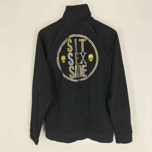 ロエン Roen ロゴ刺繍 背面スタッズデザイン スカルジップ トラックジャケット Y2K メンズ JPN:XL