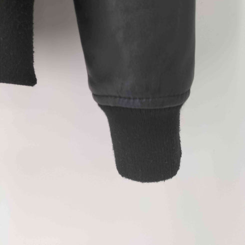 マリークワント MARY QUANT 袖ラムレザー切替 ブルゾンジャケット レディース import:M