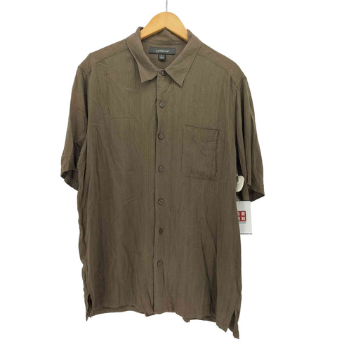 クラフトアンドバロー Croft&Barrow オープンカラー シルク シャツ メンズ import:L