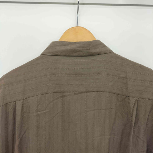 クラフトアンドバロー Croft&Barrow オープンカラー シルク シャツ メンズ import:L