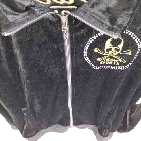 ロエン Roen スカルデザイン ベロア トラックジャケット セットアップ Y2K メンズ JPN:XL
