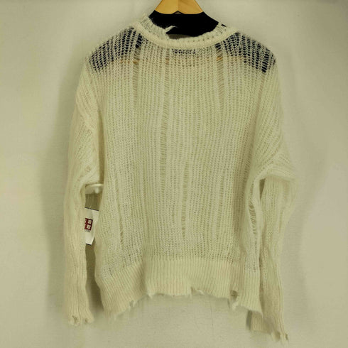 ザラ ZARA シースルーダメージニット レディース import:S
