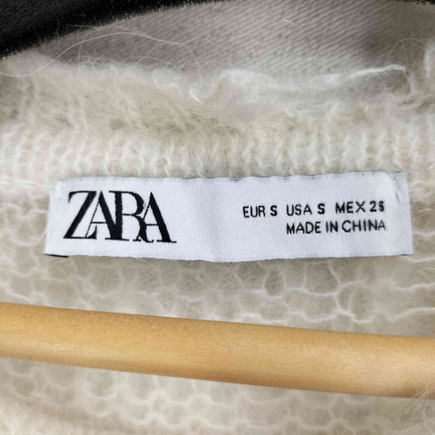 ザラ ZARA シースルーダメージニット レディース import:S