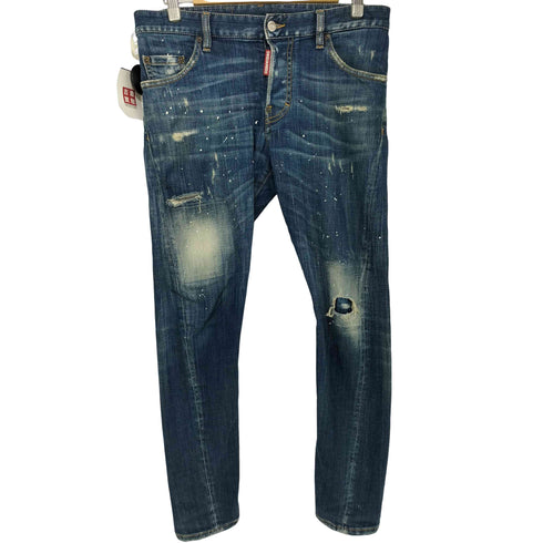 ディースクエアード DSQUARED2 19AW Sexy Twist Jean ダメージ加工 スリムデニムパンツ スキニー メンズ 44