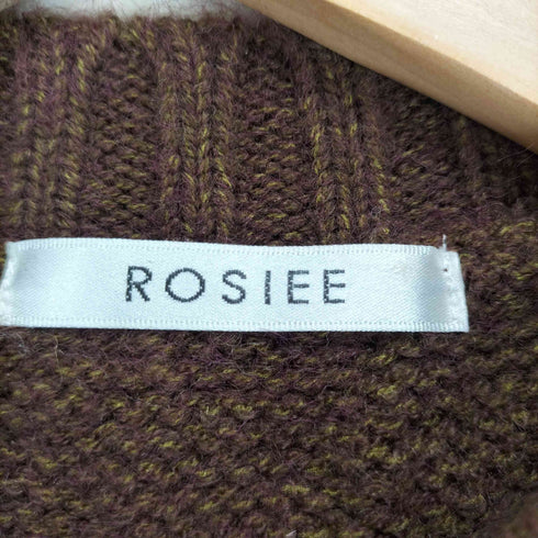 ROSIEE クロップドケーブルニット レディース F