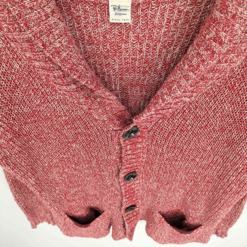 ロンハーマン Ron Herman ショールカラー ニット カーディガン リネン混 メンズ import:L