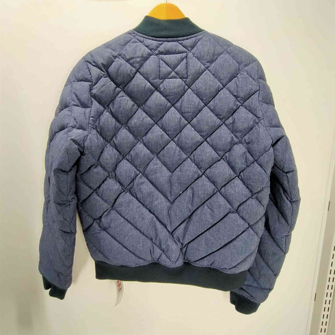 ラコステライブ Lacoste Live ロゴパッチ ダイヤ キルティング フェザー ダウン ブルゾン ジャケット 短丈 ダブルジップ メンズ 48