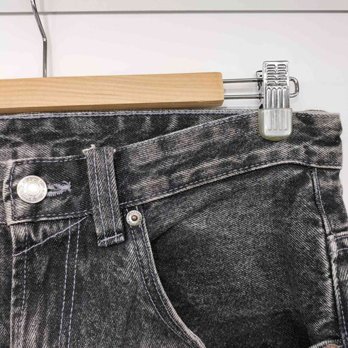 ザラ ZARA ワイドフィット ブラックデニムパンツ バギー メンズ US:30-31