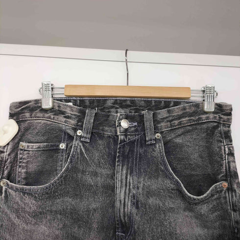 ザラ ZARA ワイドフィット ブラックデニムパンツ バギー メンズ US:30-31