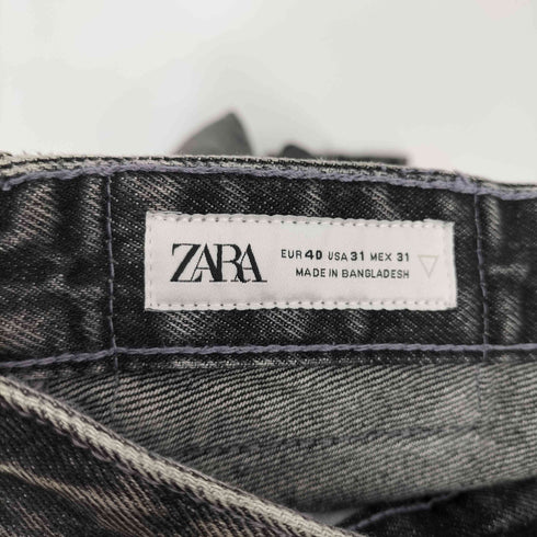 ザラ ZARA ワイドフィット ブラックデニムパンツ バギー メンズ US:30-31