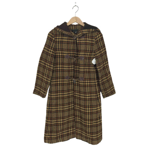 ザラ ZARA チェック柄ダッフルコート レディース S