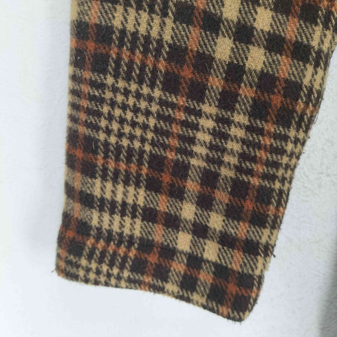 ザラ ZARA チェック柄ダッフルコート レディース S