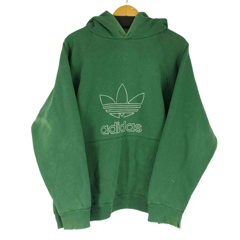 アディダス adidas 80S USA製 トレフォイルロゴ プルオーバーパーカー メンズ M