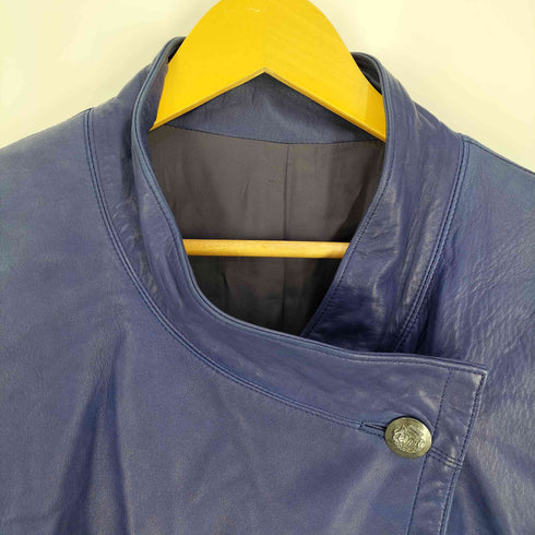 ラムレザー ダブル ハーフコート レディース