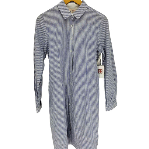 ブルックスブラザーズレッドフリース BROOKS BROTHERS REDFLEECE 総柄 ストライプ シャツワンピース レディース 8