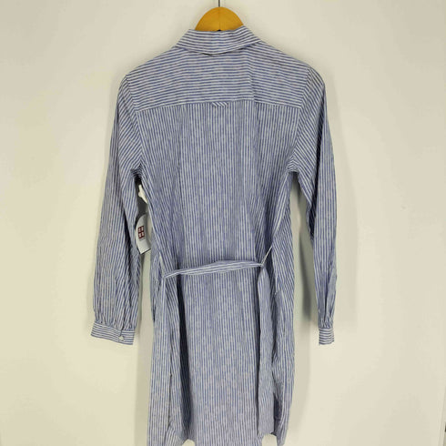 ブルックスブラザーズレッドフリース BROOKS BROTHERS REDFLEECE 総柄 ストライプ シャツワンピース レディース 8