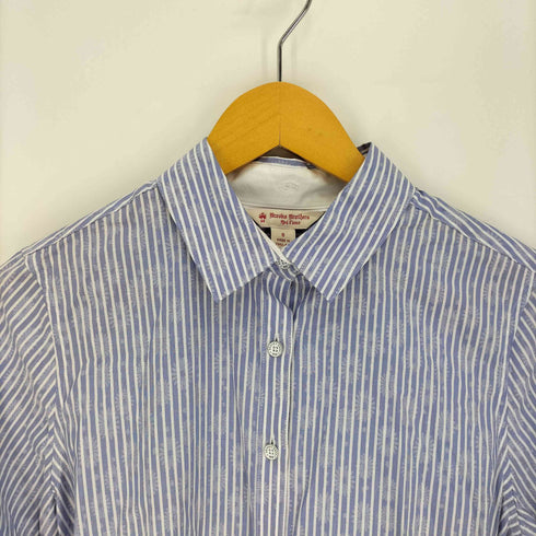 ブルックスブラザーズレッドフリース BROOKS BROTHERS REDFLEECE 総柄 ストライプ シャツワンピース レディース 8