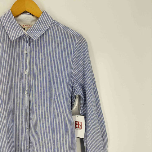 ブルックスブラザーズレッドフリース BROOKS BROTHERS REDFLEECE 総柄 ストライプ シャツワンピース レディース 8