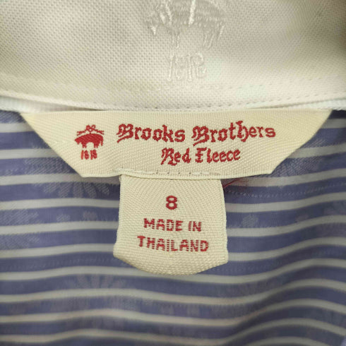 ブルックスブラザーズレッドフリース BROOKS BROTHERS REDFLEECE 総柄 ストライプ シャツワンピース レディース 8