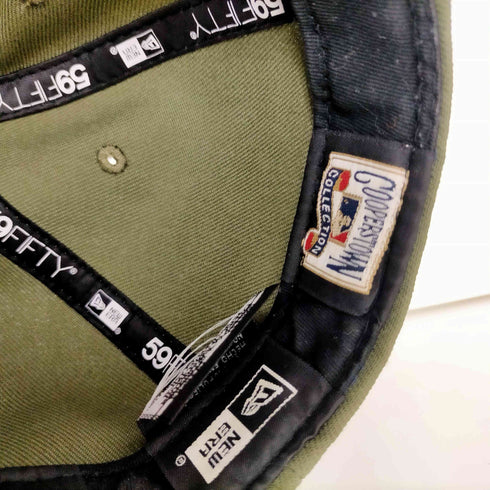 ニューエラ NEW ERA 59FIFTY MLB ベースボールチーム ロゴ 刺繍 6パネル キャップ Coopertown クーパータウン メンズ 58.7cm