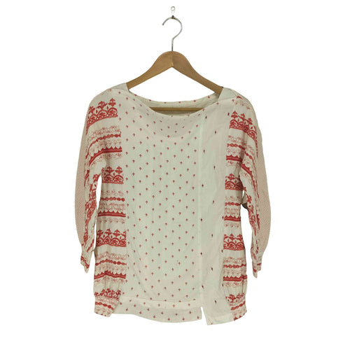 アンダーカバー UNDERCOVER 02SS HAZE期 イラストデザインコットンブラウス レディース M