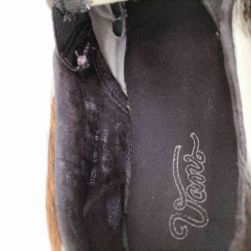 バンズ VANS 00S ハラコ ポニー スリッポン インソール 筆記体ロゴ メンズ US:8.5