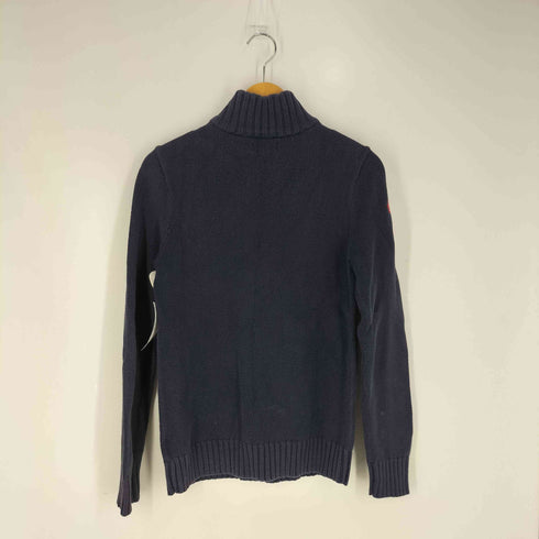 ポロバイラルフローレン Polo by RALPH LAUREN ビッグポニー刺繍 コットン ハーフジップ ニット レディース