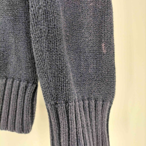 ポロバイラルフローレン Polo by RALPH LAUREN ビッグポニー刺繍 コットン ハーフジップ ニット レディース