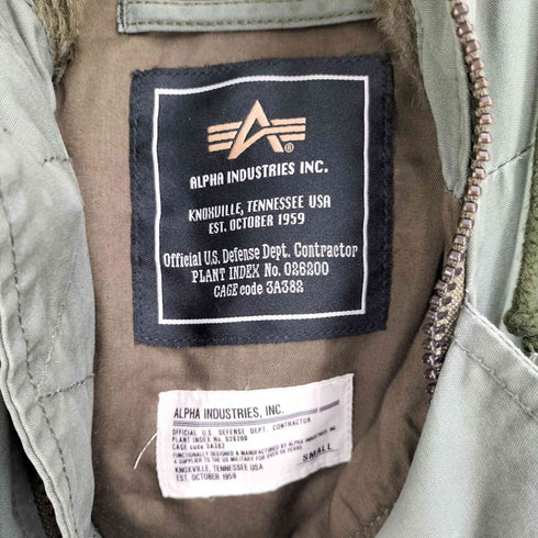アルファインダストリーズ ALPHA INDUSTRIES ファーフード付 フライトジャケット メンズ import:S