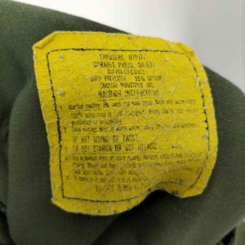 ユーエスアーミー U.S. ARMY 80S ファティーグ ベイカーパンツ IDEALジップ OG507 メンズ 32×33