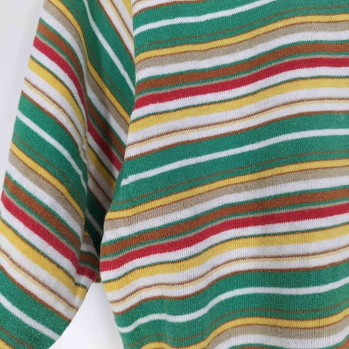 70S~80S シングルステッチボーダーTシャツ メンズ import:M