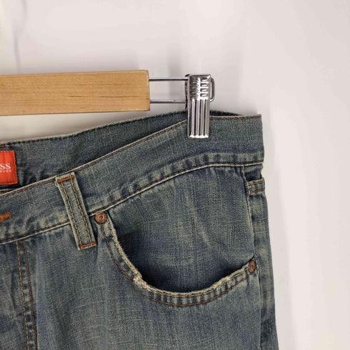 ヒューゴボス HUGO BOSS ボタンフライ テーパードデニムパンツ メンズ W38/L32