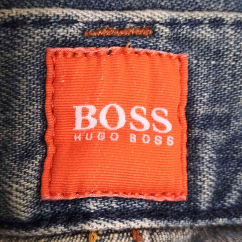 ヒューゴボス HUGO BOSS ボタンフライ テーパードデニムパンツ メンズ W38/L32