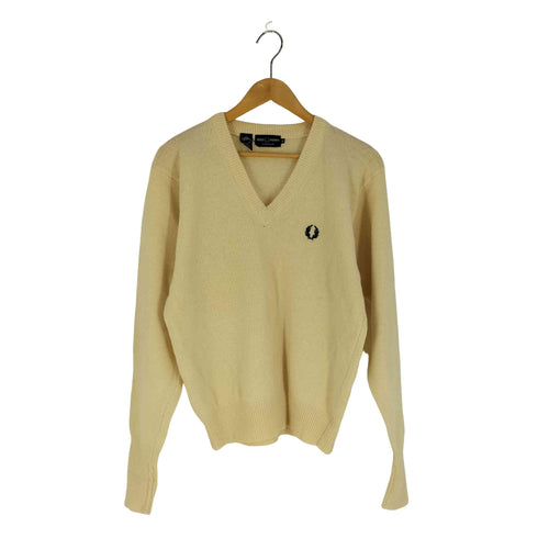 フレッドペリー FRED PERRY 90S Vネック ウールニット メンズ import:M