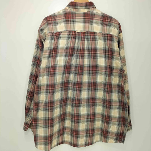 オービス ORVIS 00s インド綿 オンブレチェック ボタンダウン ワークシャツ メンズ import:L