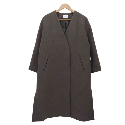 ユナイテッドアローズグリーンレーベルリラクシング UNITED ARROWS green label relaxing EX FINE リッタイ スリーブ ノーラペル コート レディース 36