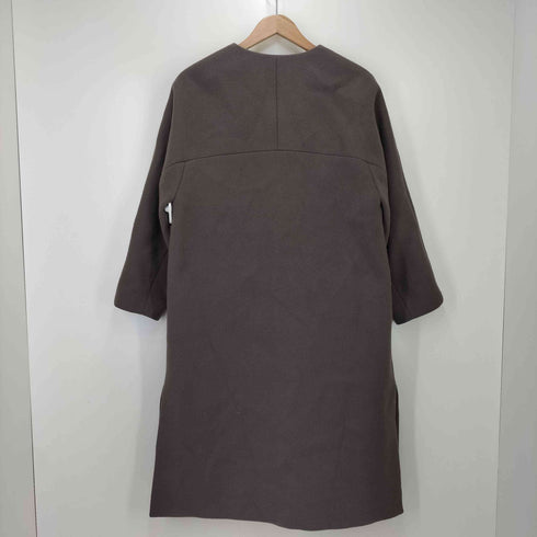 ユナイテッドアローズグリーンレーベルリラクシング UNITED ARROWS green label relaxing EX FINE リッタイ スリーブ ノーラペル コート レディース 36