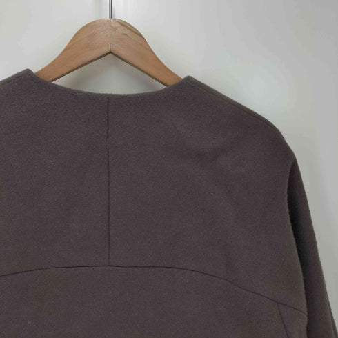 ユナイテッドアローズグリーンレーベルリラクシング UNITED ARROWS green label relaxing EX FINE リッタイ スリーブ ノーラペル コート レディース 36