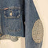 リメイク カットオフ エルボーパッチ 2ポケ デニムジャケット メンズ XXXL