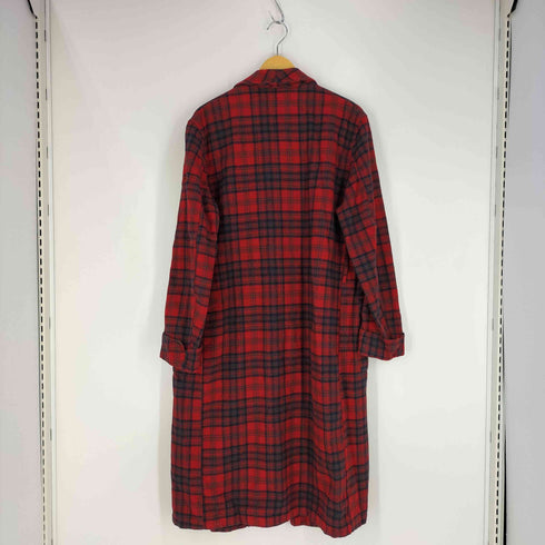 ペンドルトン PENDLETON 70S~80S USA製 AUTHENTIC MATHESON TARTAN タータン チェック ショール カラー ウール ガウン コート メンズ import:L