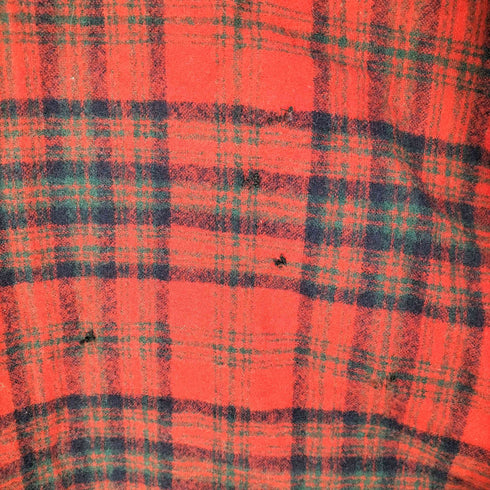 ペンドルトン PENDLETON 70S~80S USA製 AUTHENTIC MATHESON TARTAN タータン チェック ショール カラー ウール ガウン コート メンズ import:L