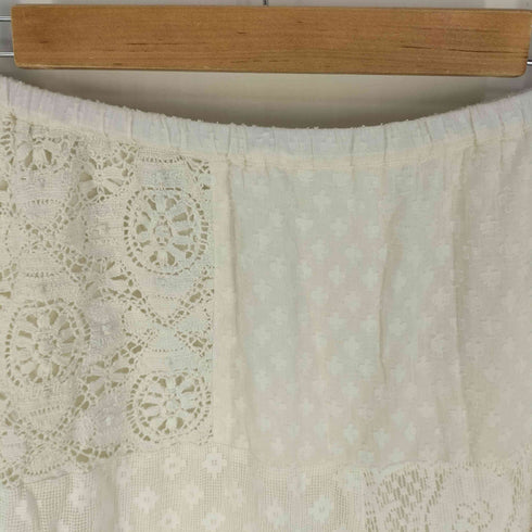スローブイエナ SLOBE IENA 24AW パッチワークレーススカート レディース