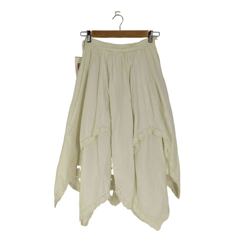 TALON ジップ レース切替 フレアスカート レディース